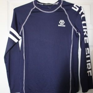 WHATLEES, Medium, Blue, Long Sleeve, STLUKE SURF Shirt